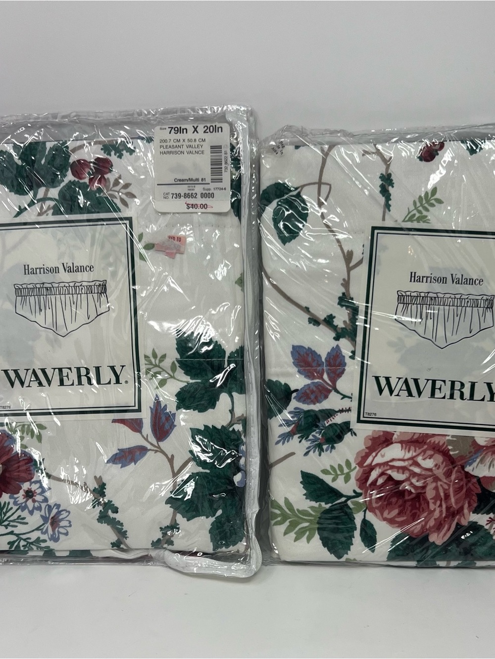 Waverly Home Fashions Harrison Valance Pleasant Valley Colonial 2 Packs New